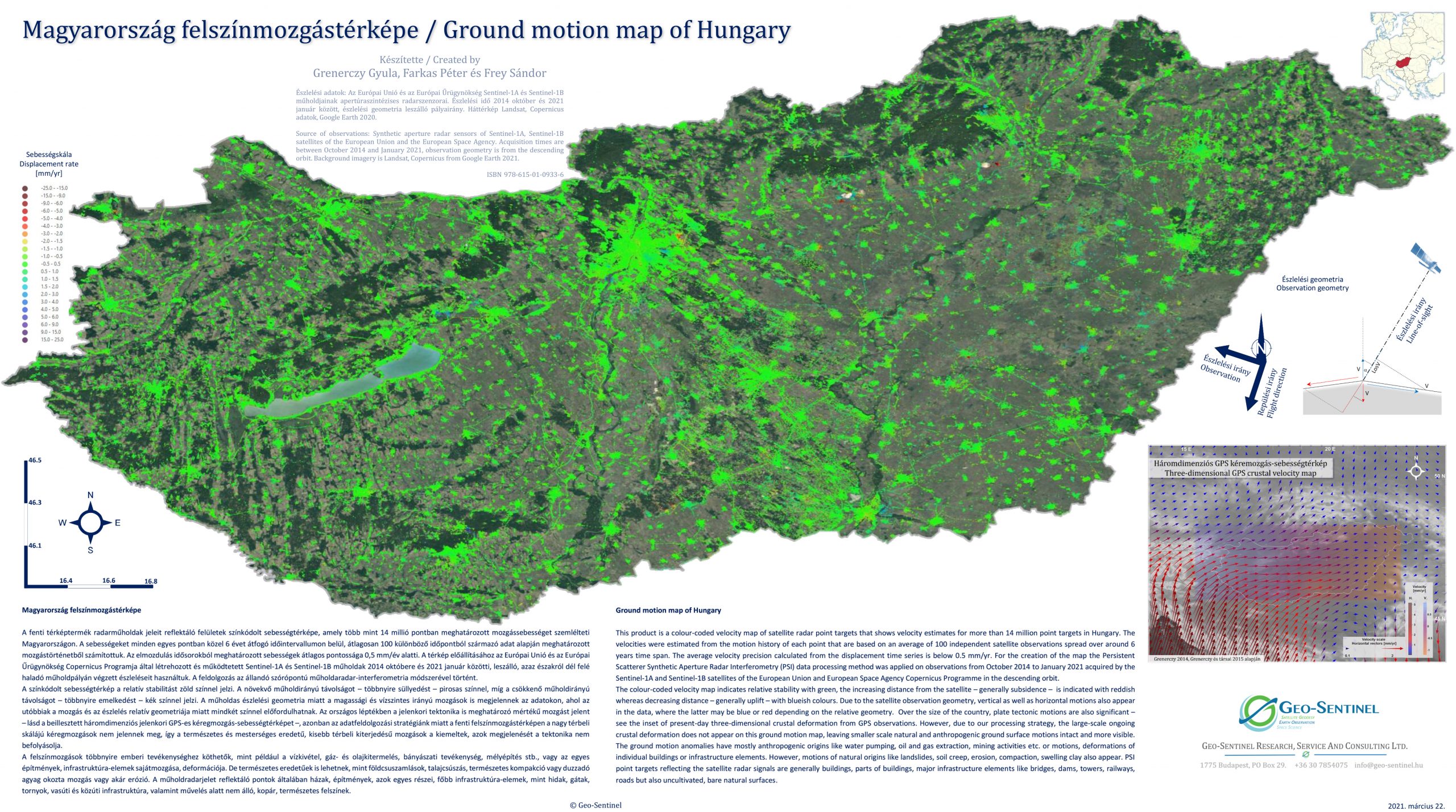 Ground motion map of Hungary